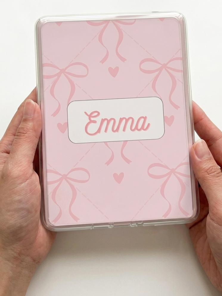 Personalized Kindle Insert | Custom Insert | Coquette Bow Aesthetic | Satin or Holographic Finish | Bookish Gift for Readers
