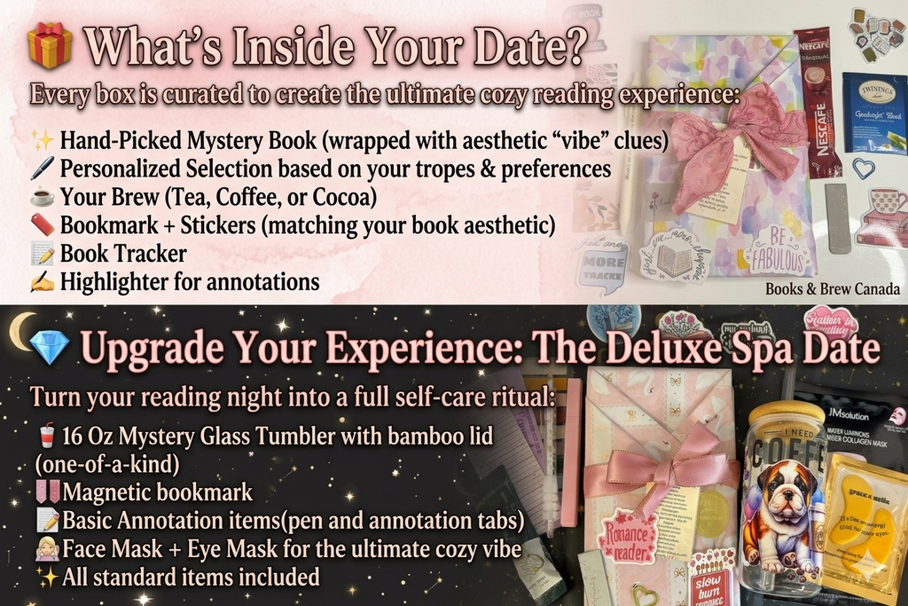 Blind Date with a Book | Deluxe Mystery Book Box | Hand-Picked Romance, Fantasy & Dark Romance, Mystery Book