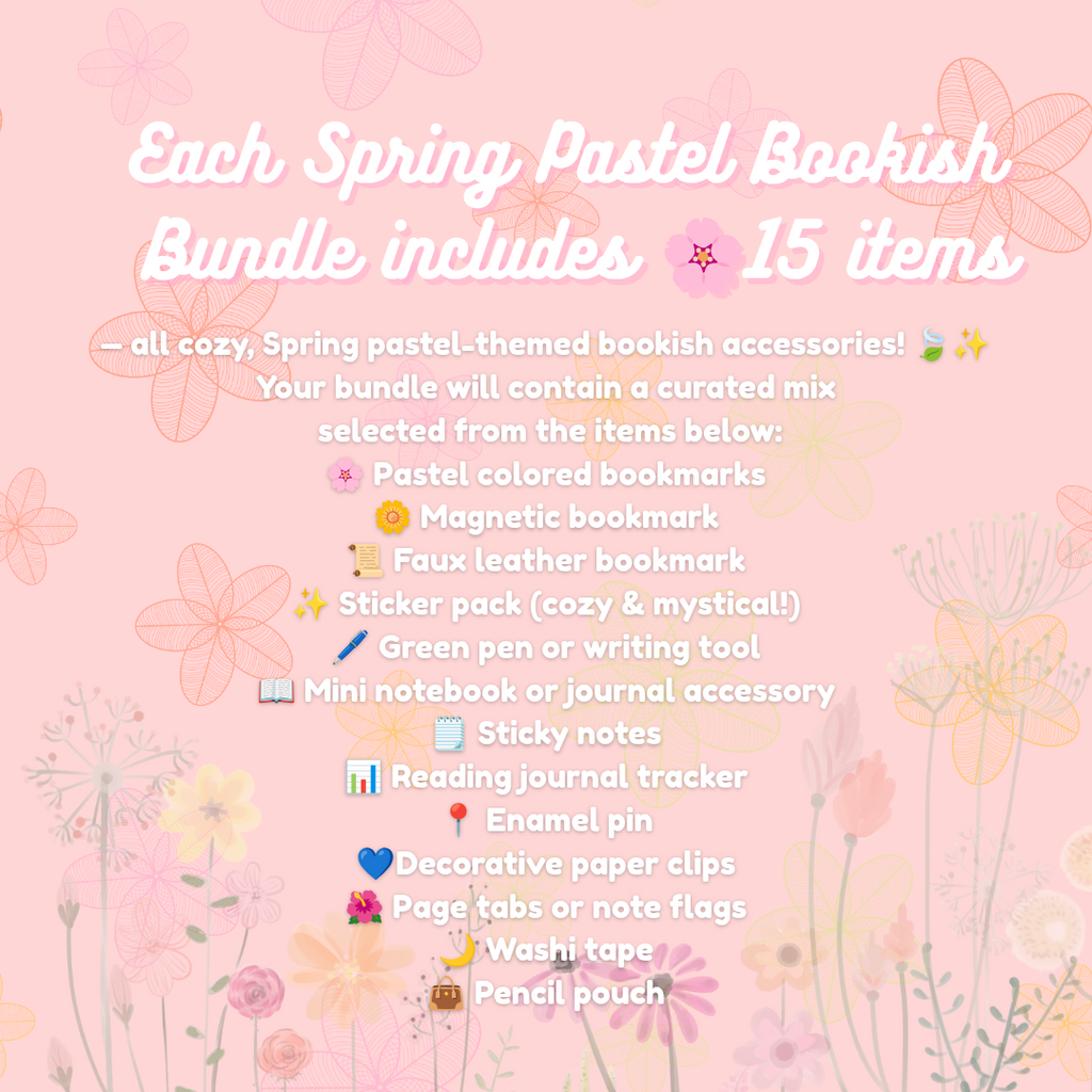Spring Pastel Bookish Bundle — Cozy Stationery & Book Lover Gift Box