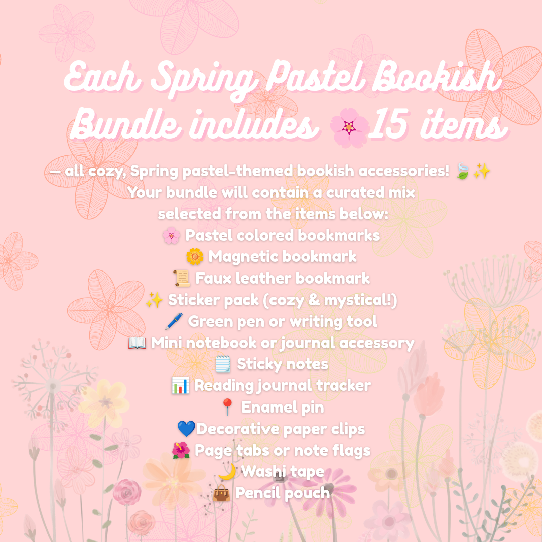 Spring Pastel Bookish Bundle — Cozy Stationery & Book Lover Gift Box