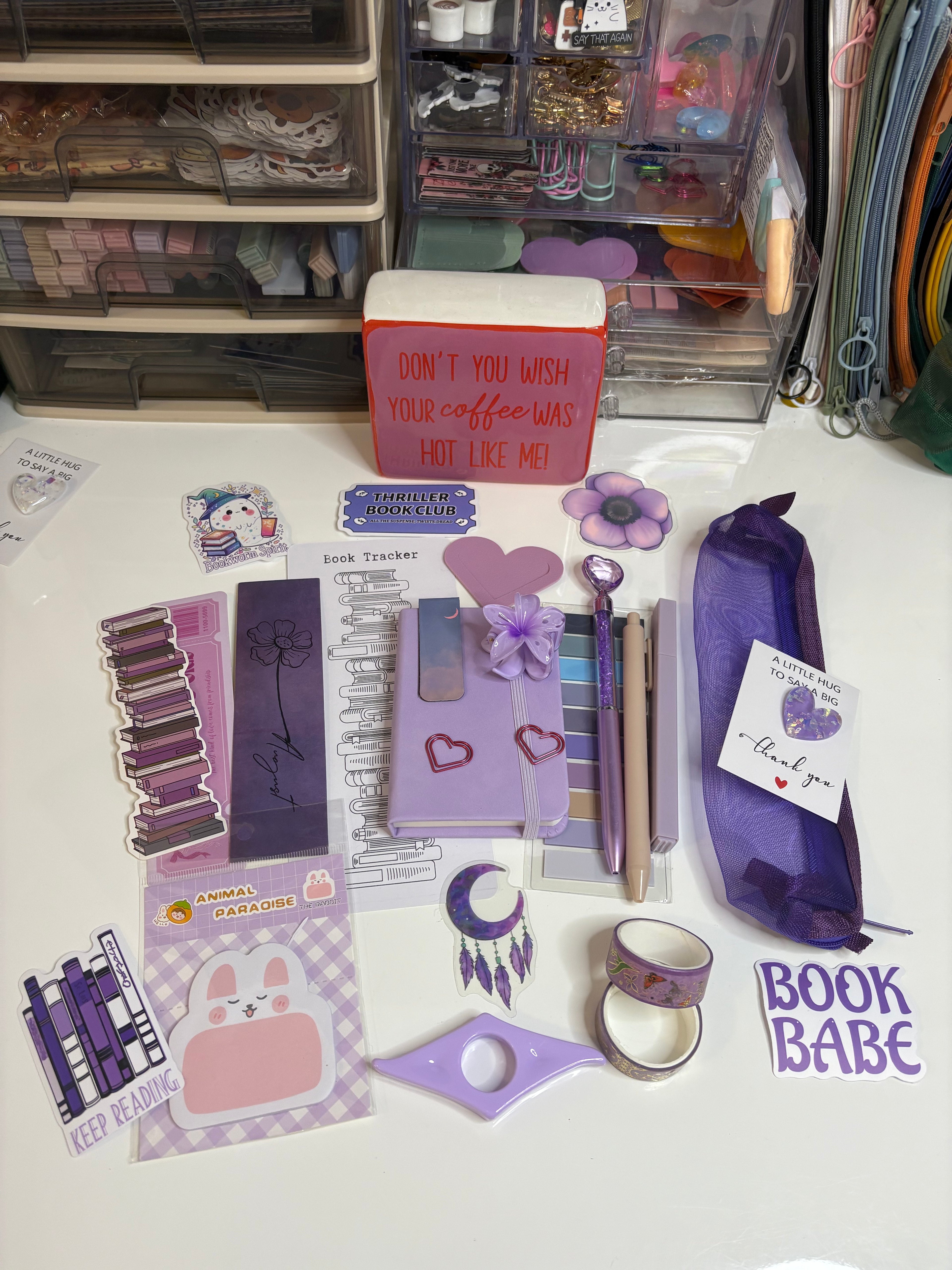 Purple Bookish Bundle — Cozy Stationery & Book Lover Gift Box