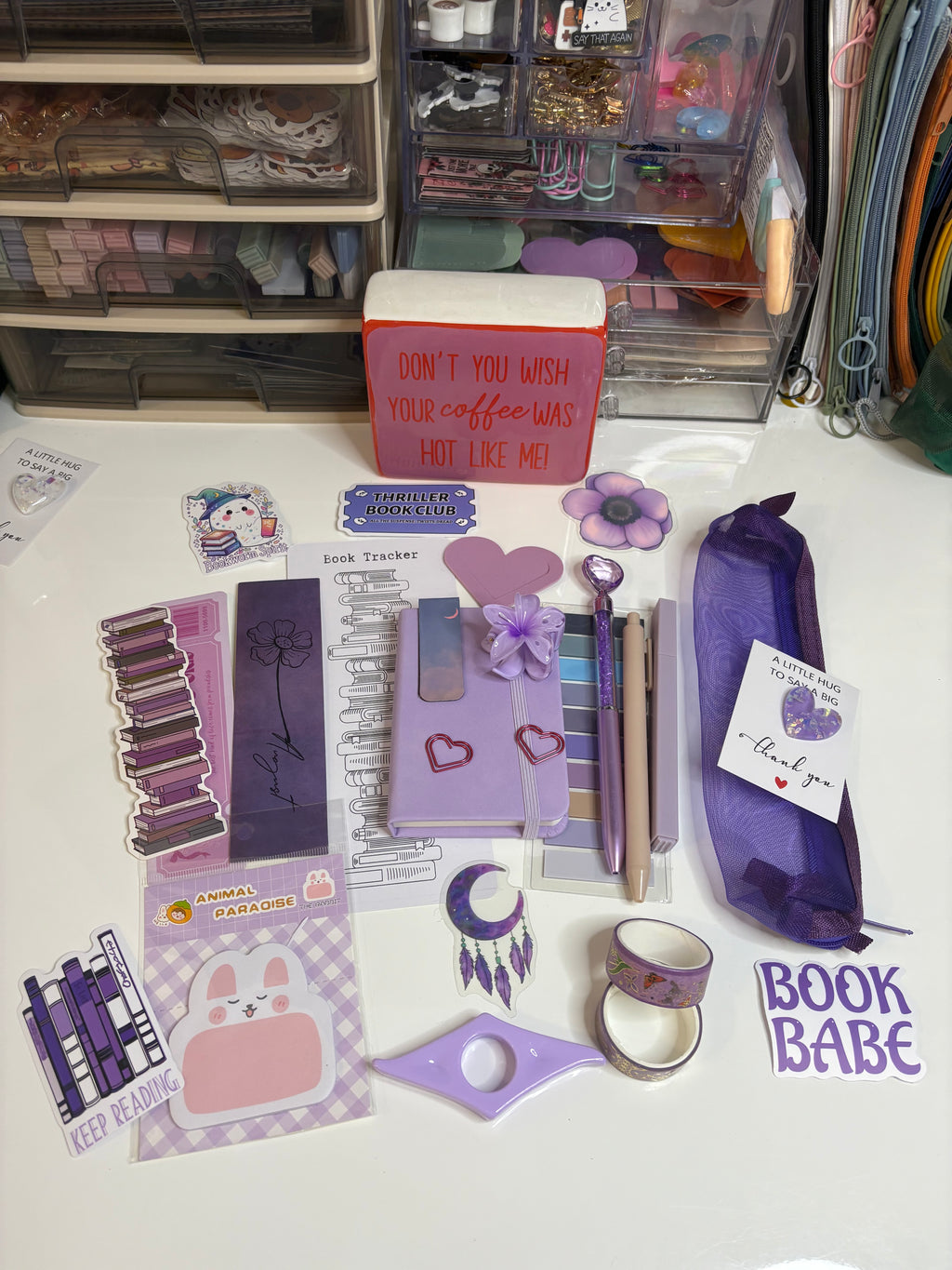 Purple Bookish Bundle — Cozy Stationery & Book Lover Gift Box