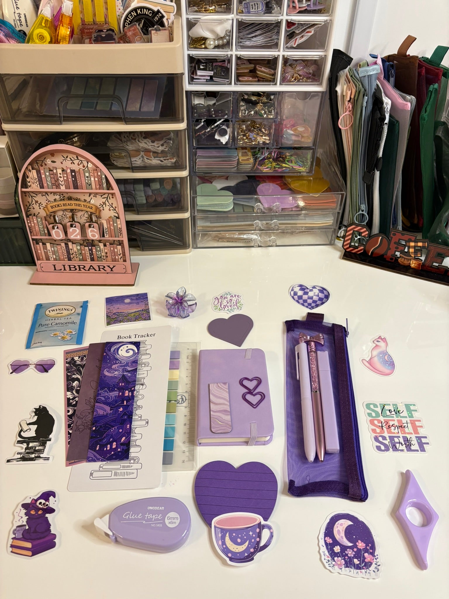 Purple Bookish Bundle — Cozy Stationery & Book Lover Gift Box