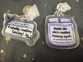Bookish Kindle Dust Plug Charm Set of 2, Romantasy, Dark Romance Reader Quote USB C Charm, E-Reader Accessory, Book Lover Gift, Kindle Kobo Deco