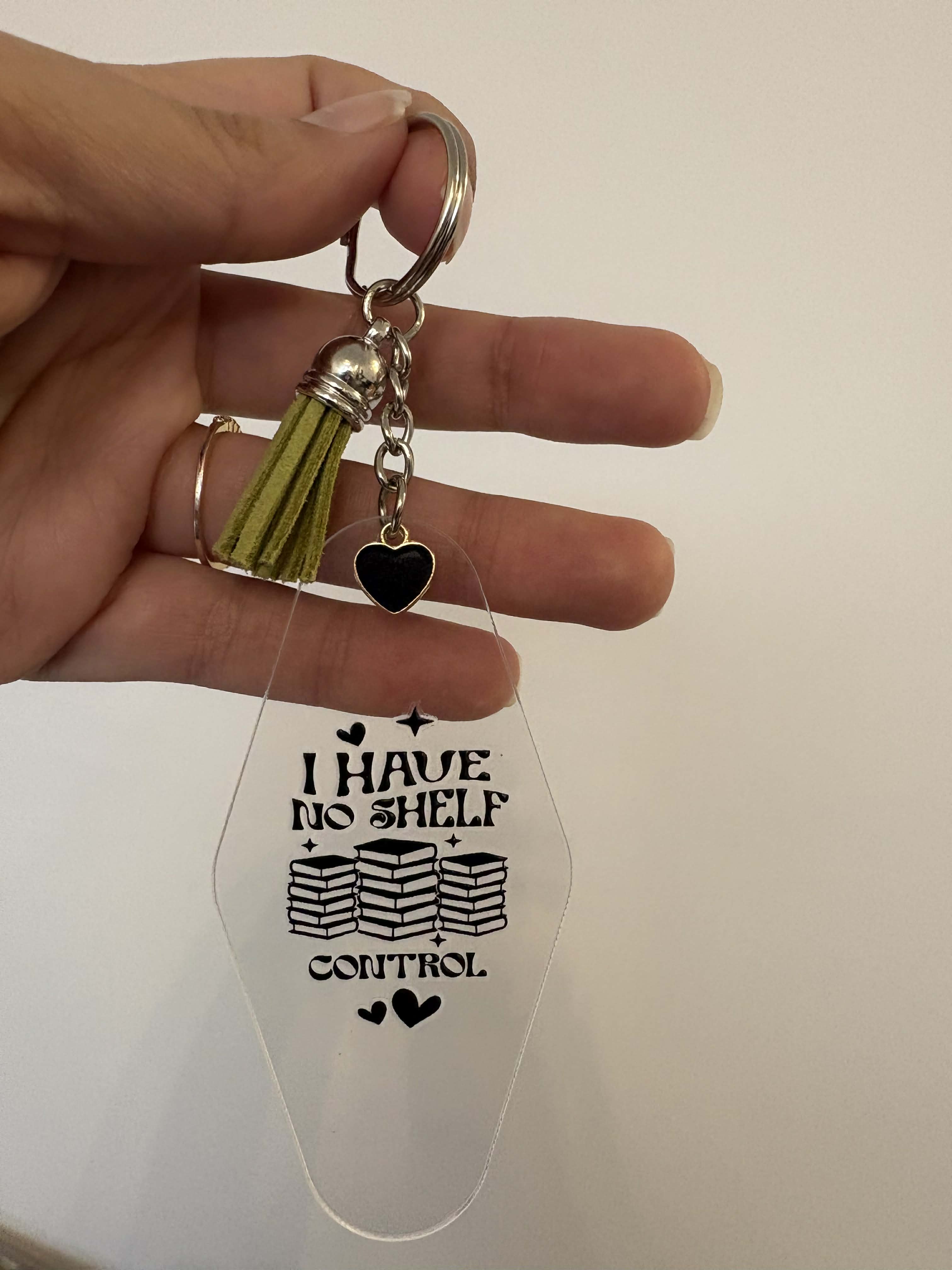 Bookish Motel Keychain, Acrylic Book Lover Keychain with Tassel & Charm, Booktok Accessory, Gift for reader Canada