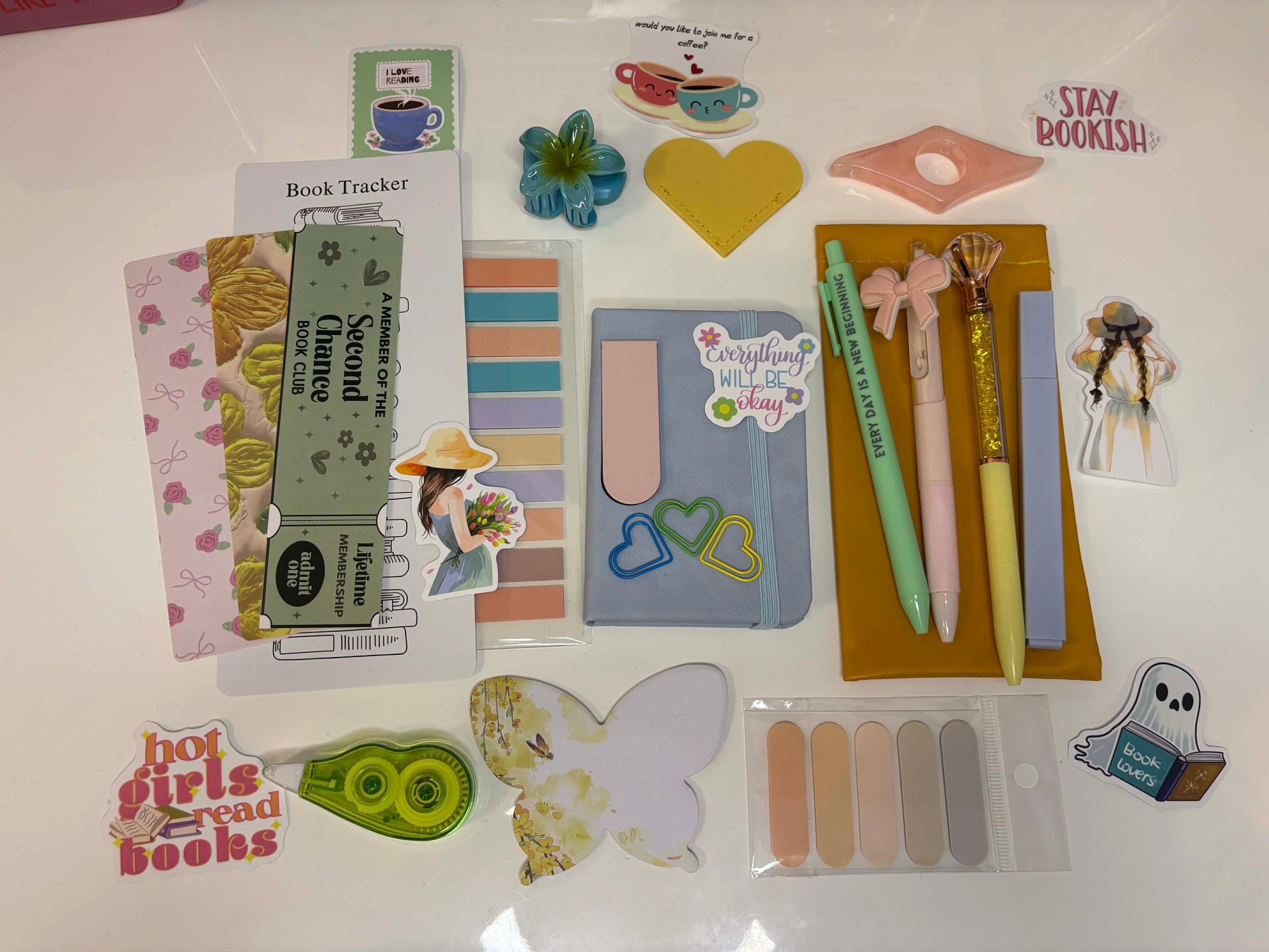Spring Pastel Bookish Bundle — Cozy Stationery & Book Lover Gift Box