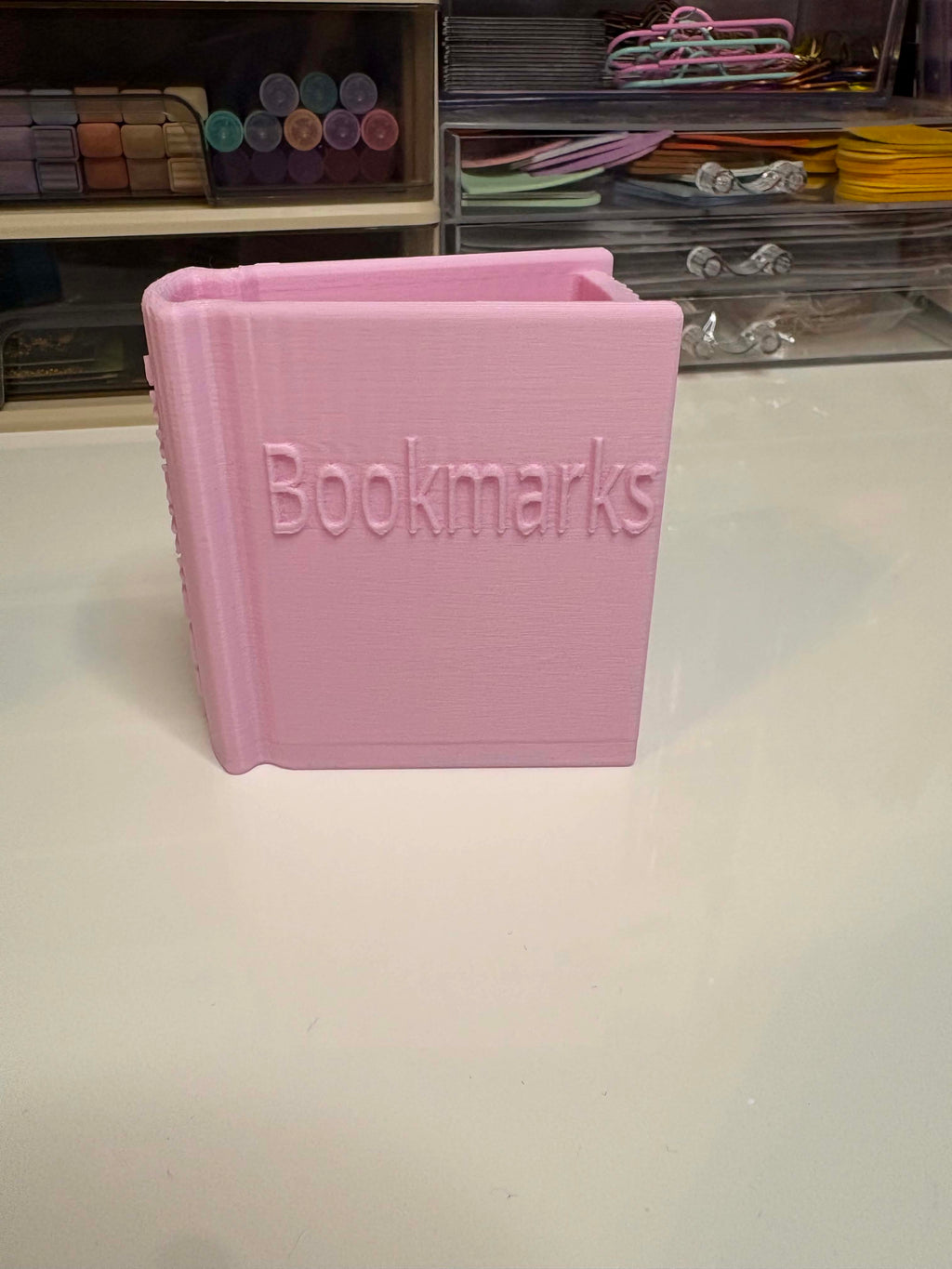 Bookmark Holder Book Storage | Bookish Organizer | Desk Bookmark Stand | Cozy Book Lover Decor