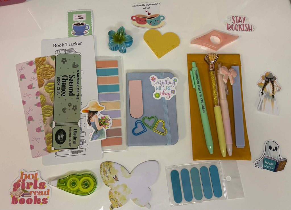 Spring Pastel Bookish Bundle — Cozy Stationery & Book Lover Gift Box