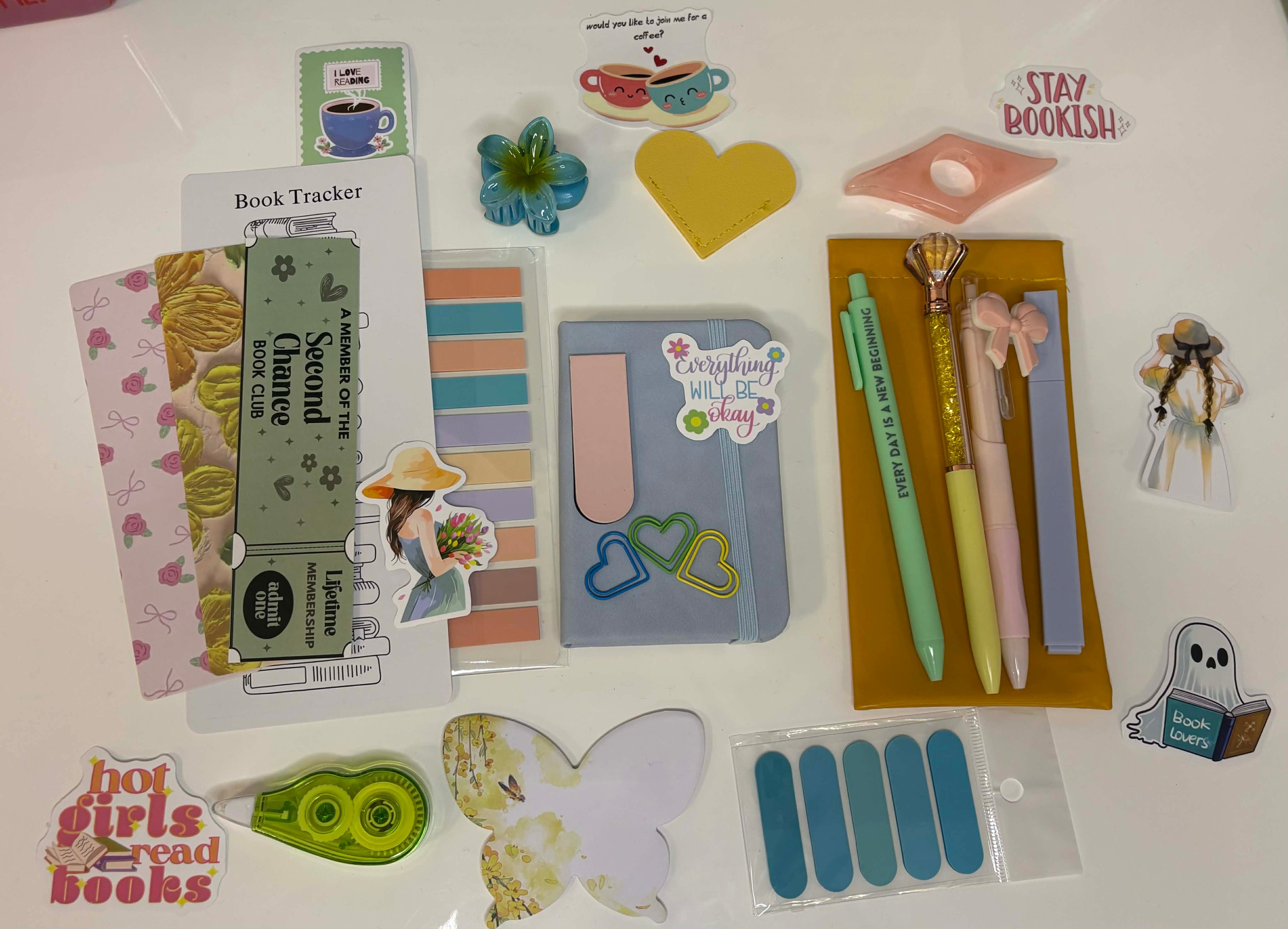 Spring Pastel Bookish Bundle — Cozy Stationery & Book Lover Gift Box