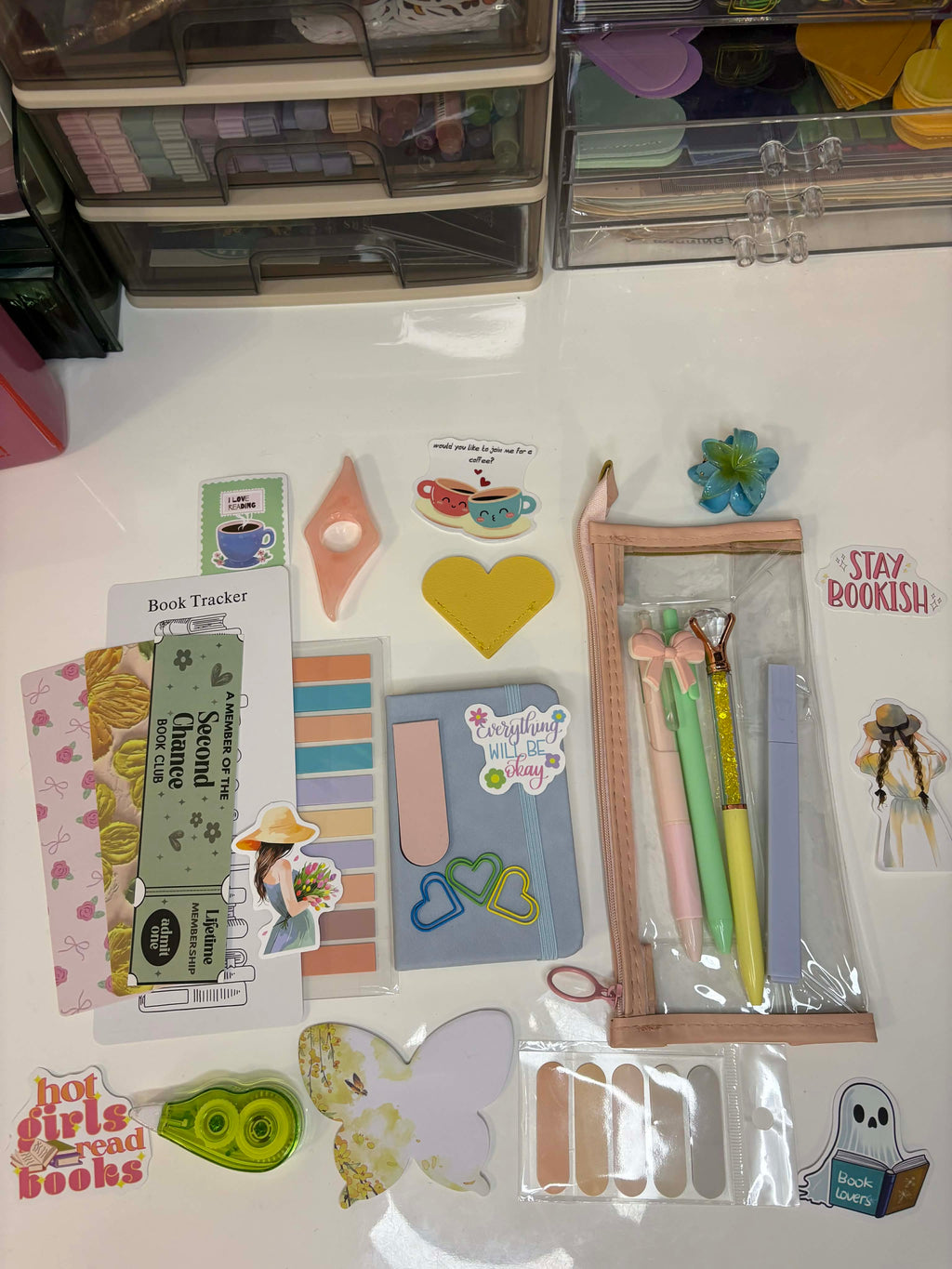 Spring Pastel Bookish Bundle — Cozy Stationery & Book Lover Gift Box
