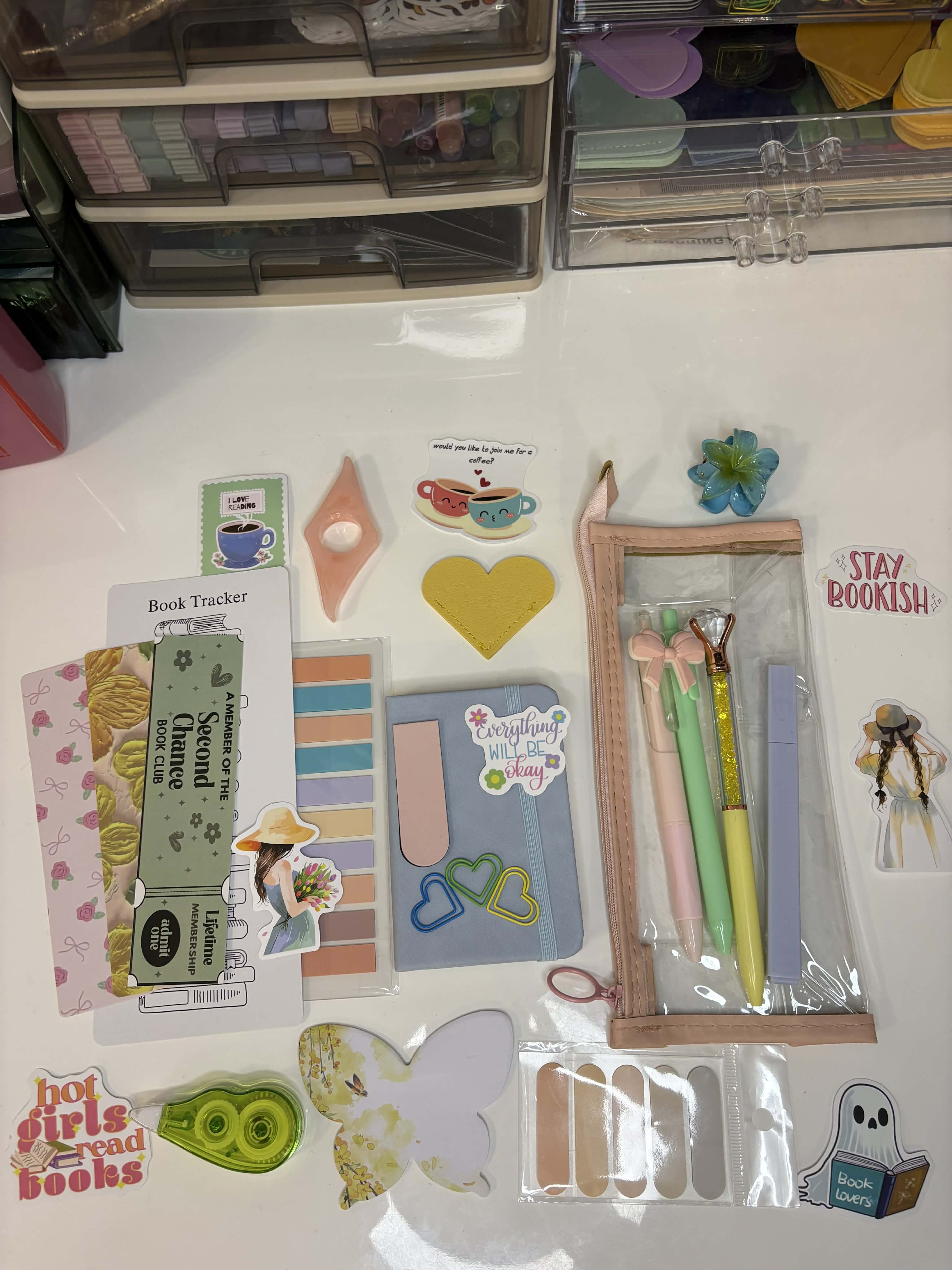 Spring Pastel Bookish Bundle — Cozy Stationery & Book Lover Gift Box