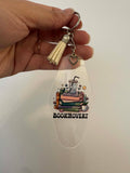 Bookish Motel Keychain, Acrylic Book Lover Keychain with Tassel & Charm, Booktok Accessory, Gift for reader Canada