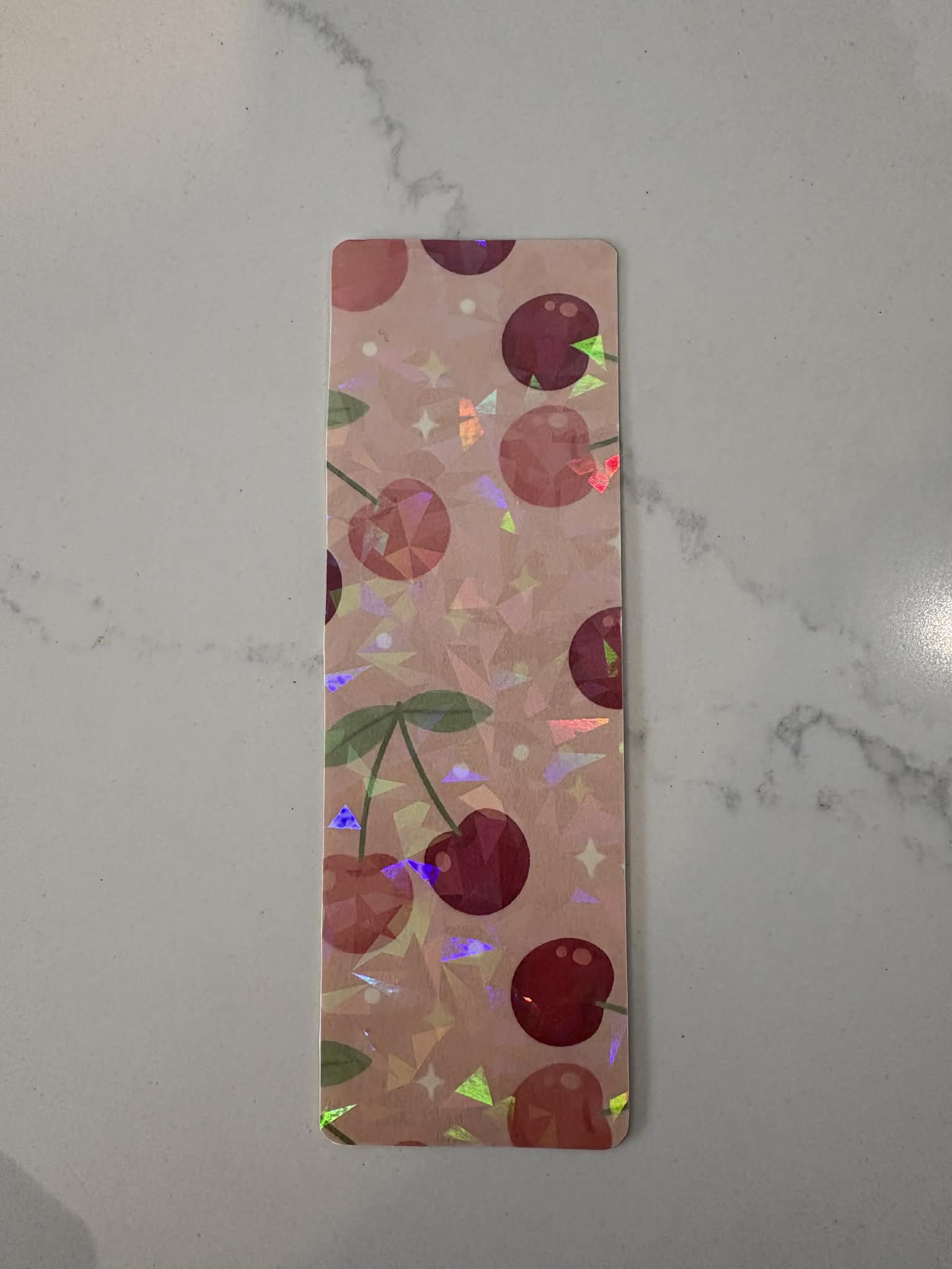 Cozy Bookish Bookmarks, Holographic Bookmark for Book Lovers, Cute Romantasy Reader Gift, Floral Aesthetic Bookmark, Handmade Stationery for Women | 1 for $4 or 3 for $9
