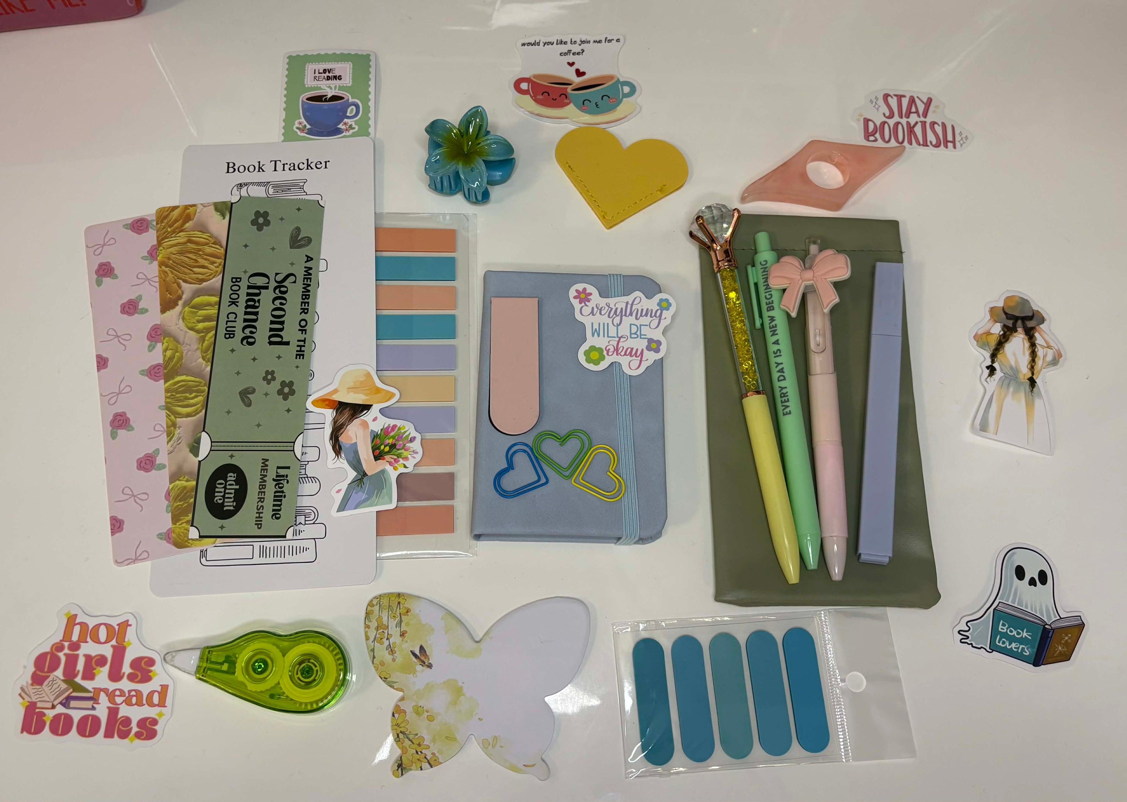 Spring Pastel Bookish Bundle — Cozy Stationery & Book Lover Gift Box