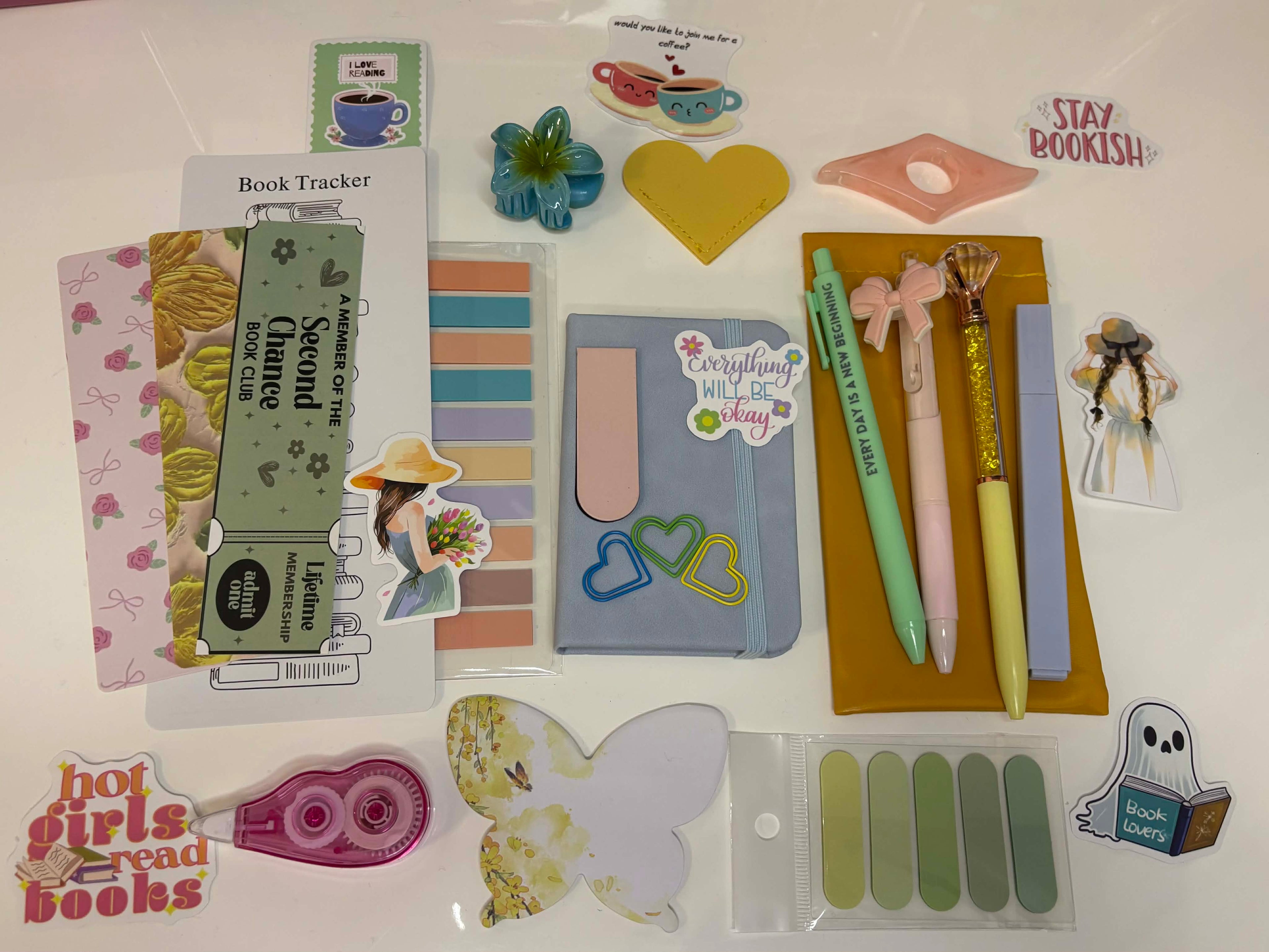 Spring Pastel Bookish Bundle — Cozy Stationery & Book Lover Gift Box