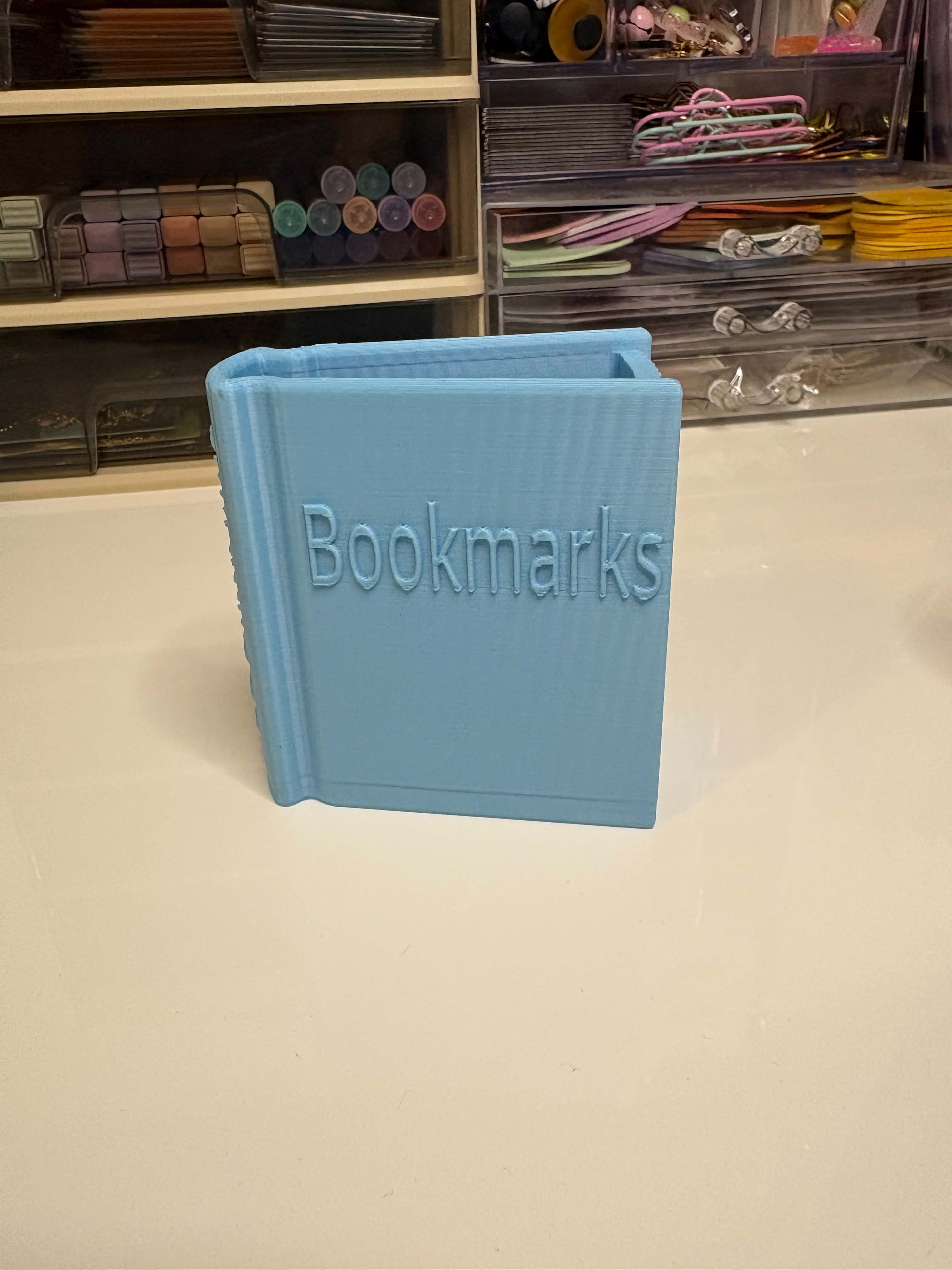 Bookmark Holder Book Storage | Bookish Organizer | Desk Bookmark Stand | Cozy Book Lover Decor