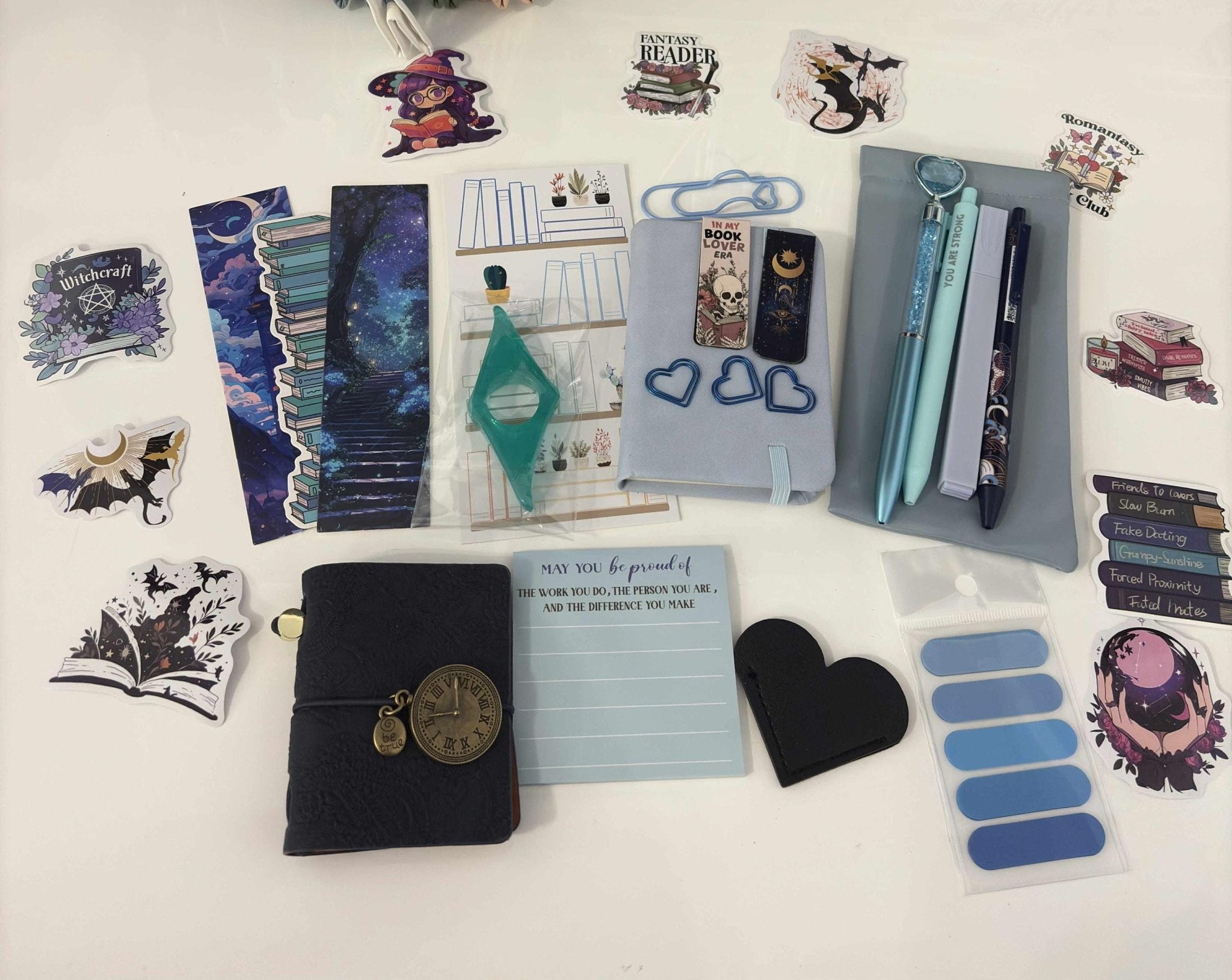 Blue Bookish bundle • Book Lover Gift Set • Reading Accessories Box• Mystery bundle - Books and Brew Canada