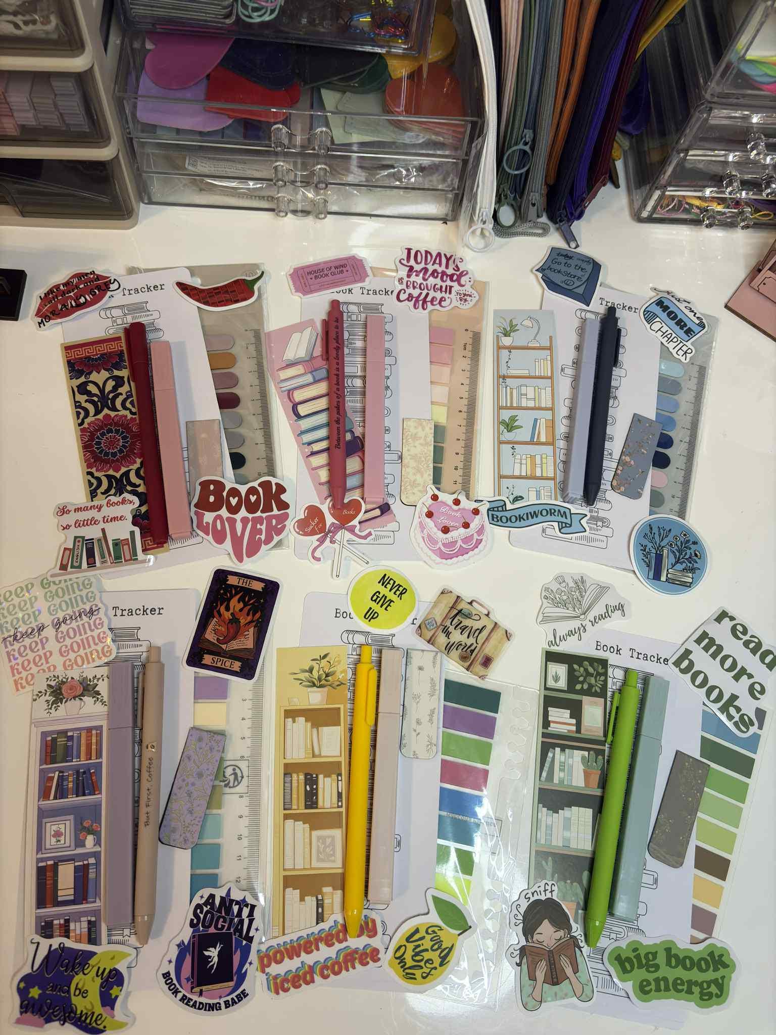 Book Annotation Kit | Starter Pack with Tabs, Bookmarks, Pens & Stickers | Bookish BookTook Gift | Free Book Review page included - Books and Brew Canada