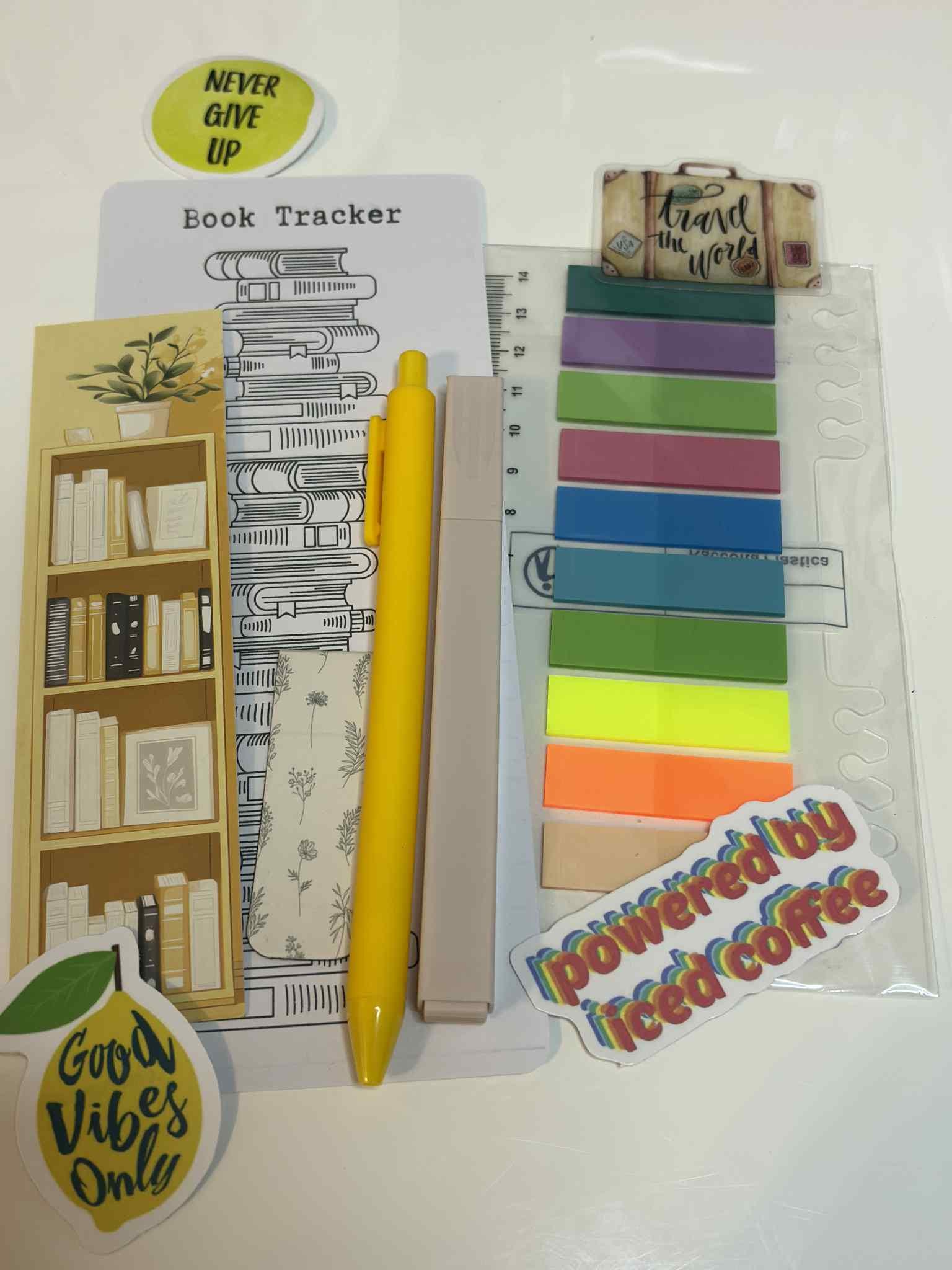 Book Annotation Kit | Starter Pack with Tabs, Bookmarks, Pens & Stickers | Bookish BookTook Gift | Free Book Review page included - Books and Brew Canada