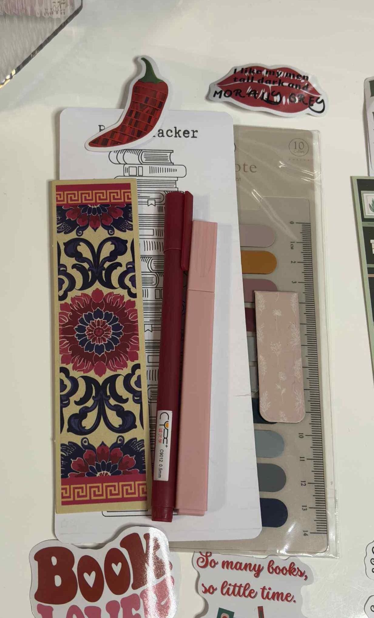 Book Annotation Kit | Starter Pack with Tabs, Bookmarks, Pens & Stickers | Bookish BookTook Gift | Free Book Review page included - Books and Brew Canada