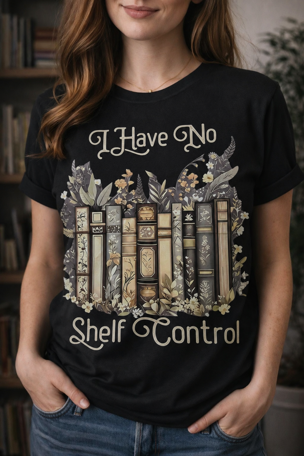 I have no Shelf Control T-Shirt, Funny book quotes T-shirt