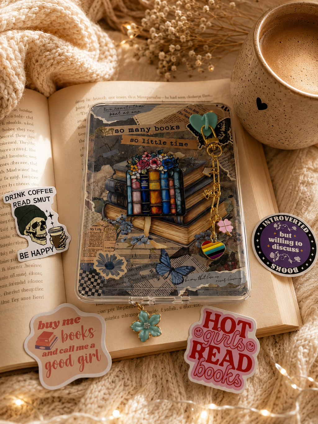 Mystery Bookish Kindle Bundle, Kobo Accessories Pack for Book Lovers, Kindle Decor, Book lover gift set