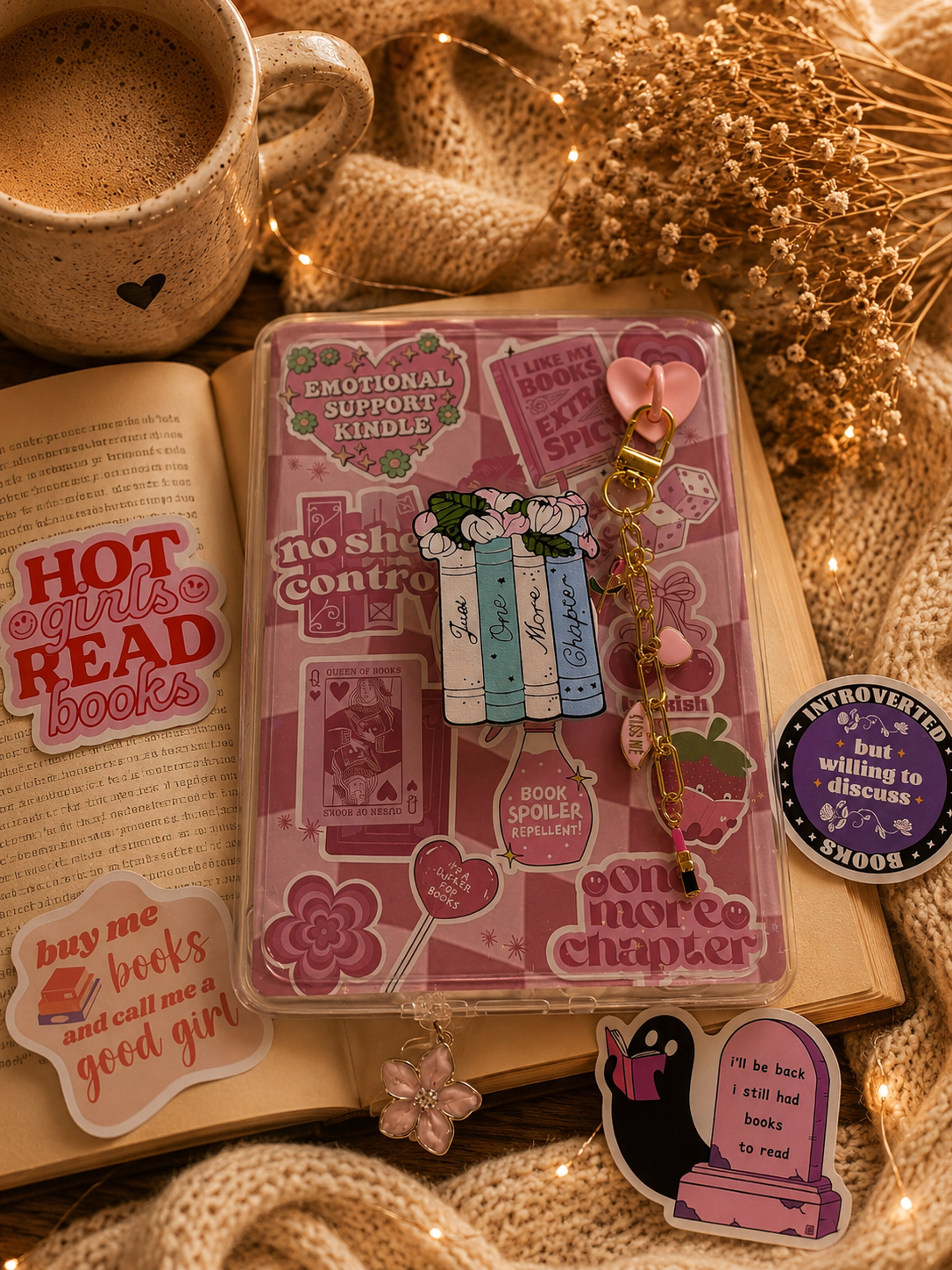 Mystery Bookish Kindle Bundle, Kobo Accessories Pack for Book Lovers, Kindle Decor, Book lover gift set