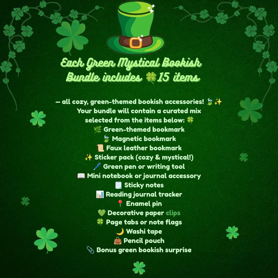 Green Mystical Bookish Bundle — Cozy Stationery & Book Lover Gift Box - Books and Brew Canada