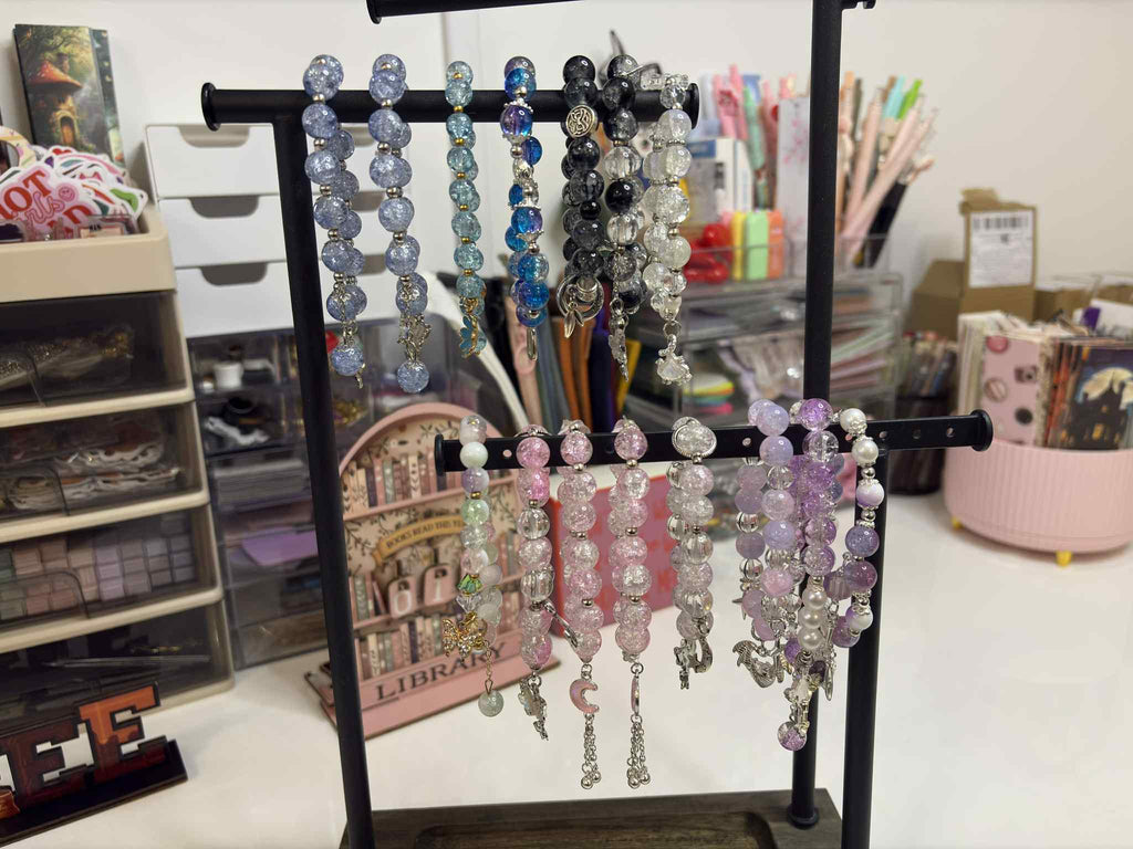 Mystery Glass Bead Bracelet - Handmade Colorful Boho Stackable Surprise Jewelry Accessory - Valentine’s Gift - Books and Brew Canada