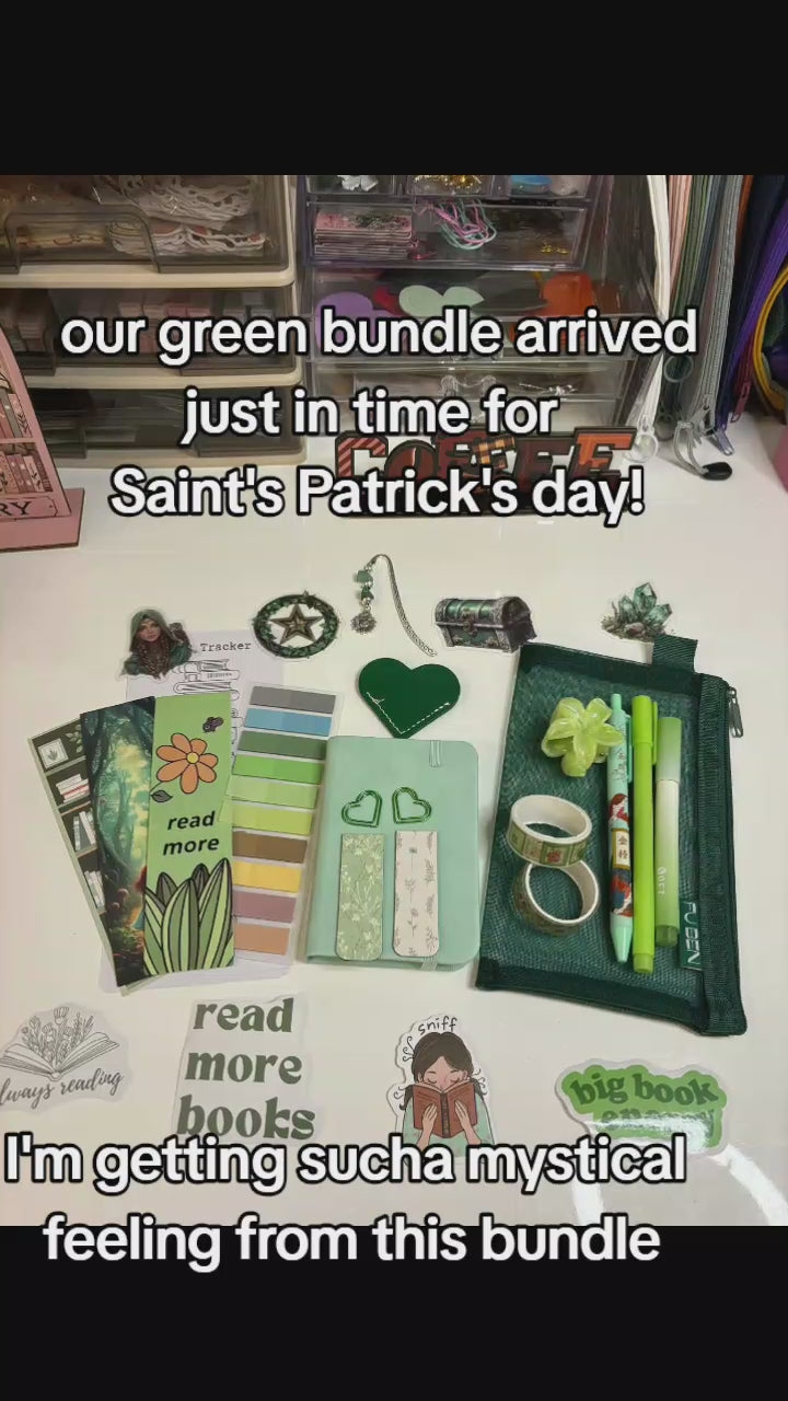 Green Mystical Bookish Bundle — Cozy Stationery & Book Lover Gift Box