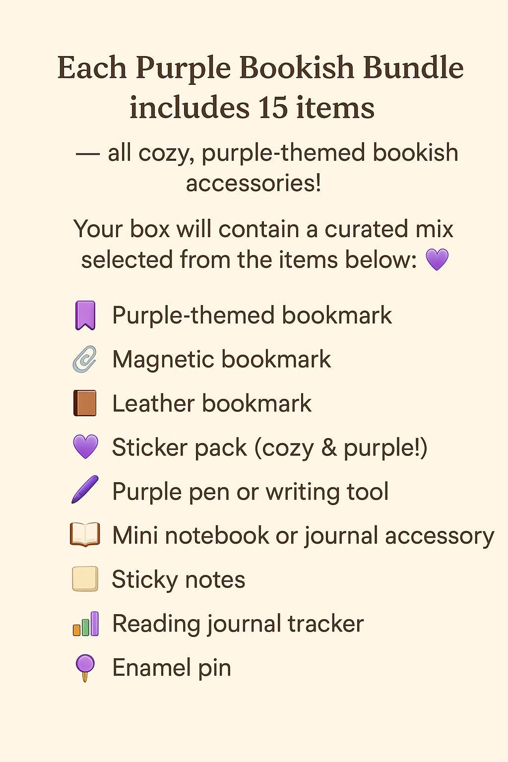 Purple Bookish Bundle — Cozy Stationery & Book Lover Gift Box - Books and Brew Canada